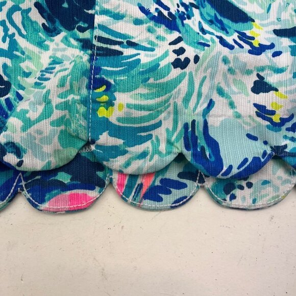 Lilly Pulitzer Colette Skort Holy Grail Hey Bay Bay Sailboat Blue Print Size 0 - Picture 10 of 10